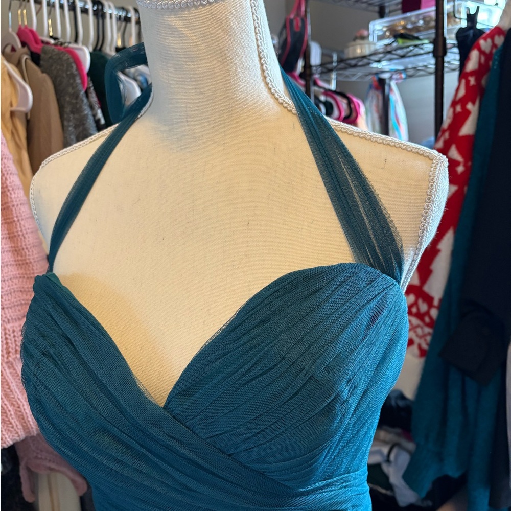 Wtoo Teal Halter Dress - Picture 5 of 6